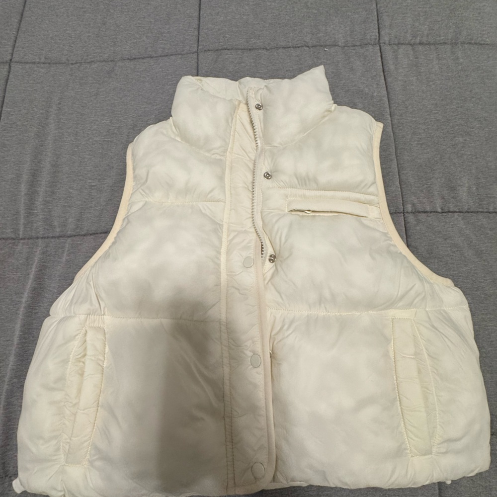Simply Southern Cream Puffer Vest